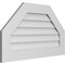 Ekena Millwork Octagonal Top Surface Mount PVC Gable Vent w/ 3-1/2"W x 1"P Standard Frame, 34"W x 20"H GVPOT34X2001SN - alternate 4